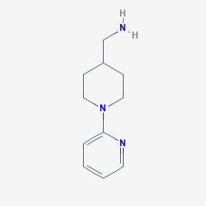 molecular formula C11H17N3 B2713149 [(1-Pyridin-2-ylpiperidin-4-yl)methyl]amine CAS No. 170353-28-3