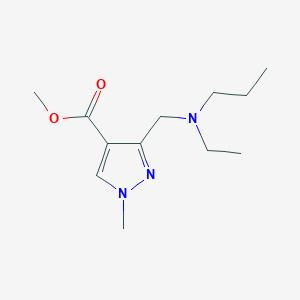 molecular formula C12H21N3O2 B2713150 Methyl 3-{[ethyl(propyl)amino]methyl}-1-methyl-1h-pyrazole-4-carboxylate CAS No. 1975118-94-5