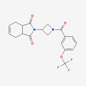 2-(1-(3-(trifluoromethoxy)benzoyl)azetidin-3-yl)-3a,4,7,7a-tetrahydro-1H-isoindole-1,3(2H)-dione