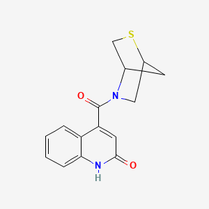 2-Thia-5-azabicyclo[2.2.1]heptan-5-yl(2-hydroxyquinolin-4-yl)methanone