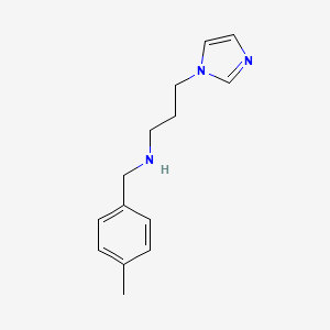 (3-Imidazol-1-yl-propyl)-(4-methyl-benzyl)-amine