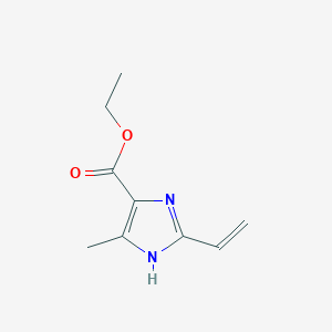 molecular formula C9H12N2O2 B2713197 ETHYL 2-ETHENYL-5-METHYL-1H-IMIDAZOLE-4-CARBOXYLATE CAS No. 99378-23-1