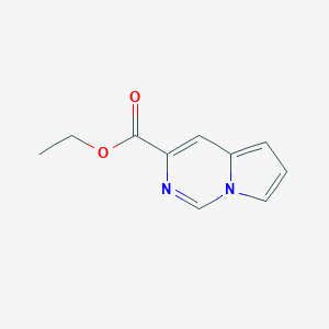 molecular formula C10H10N2O2 B027132 Ethyl pyrrolo[1,2-c]pyrimidine-3-carboxylate CAS No. 107407-80-7
