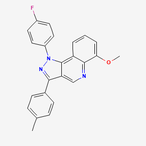 molecular formula C24H18FN3O B2713212 1-(4-fluorophenyl)-6-methoxy-3-(4-methylphenyl)-1H-pyrazolo[4,3-c]quinoline CAS No. 932329-18-5