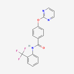 4-(pyrimidin-2-yloxy)-N-(2-(trifluoromethyl)phenyl)benzamide