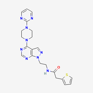 N-(2-(4-(4-(pyrimidin-2-yl)piperazin-1-yl)-1H-pyrazolo[3,4-d]pyrimidin-1-yl)ethyl)-2-(thiophen-2-yl)acetamide