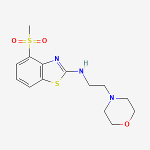 4-(methylsulfonyl)-N-(2-morpholinoethyl)benzo[d]thiazol-2-amine