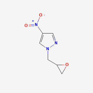 molecular formula C6H7N3O3 B2713227 4-nitro-1-(oxiran-2-ylmethyl)-1H-pyrazole CAS No. 137079-02-8