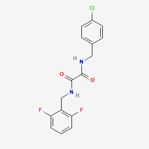 molecular formula C16H13ClF2N2O2 B2713228 N1-(4-chlorobenzyl)-N2-(2,6-difluorobenzyl)oxalamide CAS No. 941980-25-2