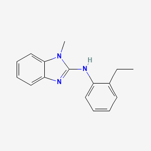 molecular formula C16H17N3 B2713232 N-(2-ethylphenyl)-1-methyl-1H-1,3-benzodiazol-2-amine CAS No. 630092-73-8