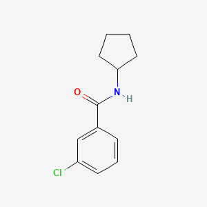molecular formula C12H14ClNO B2713254 3-chloro-N-cyclopentylbenzamide CAS No. 349128-33-2