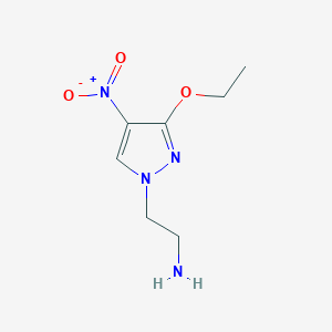 B2713299 2-(3-ethoxy-4-nitro-1H-pyrazol-1-yl)ethanamine CAS No. 1006950-42-0; 1417570-01-4