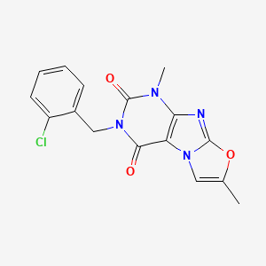 3-(2-chlorobenzyl)-1,7-dimethyloxazolo[2,3-f]purine-2,4(1H,3H)-dione