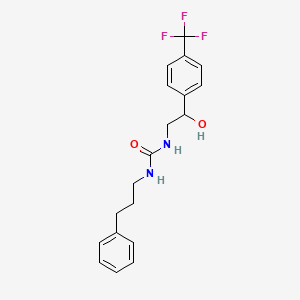 1-(2-Hydroxy-2-(4-(trifluoromethyl)phenyl)ethyl)-3-(3-phenylpropyl)urea