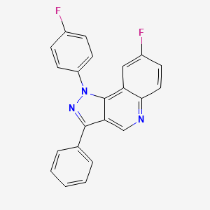 8-fluoro-1-(4-fluorophenyl)-3-phenyl-1H-pyrazolo[4,3-c]quinoline
