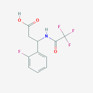 3-(2-fluorophenyl)-3-[(2,2,2-trifluoroacetyl)amino]propanoic Acid