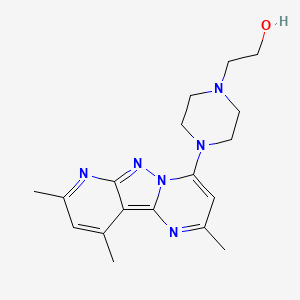 2-(4-(2,8,10-Trimethylpyrido[2',3':3,4]pyrazolo[1,5-a]pyrimidin-4-yl)piperazin-1-yl)ethanol