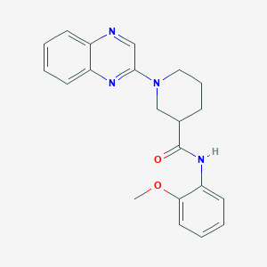 molecular formula C21H22N4O2 B2713408 N-(2-methoxyphenyl)-1-(quinoxalin-2-yl)piperidine-3-carboxamide CAS No. 941950-17-0