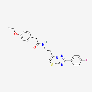 2-(4-ethoxyphenyl)-N-(2-(2-(4-fluorophenyl)thiazolo[3,2-b][1,2,4]triazol-6-yl)ethyl)acetamide