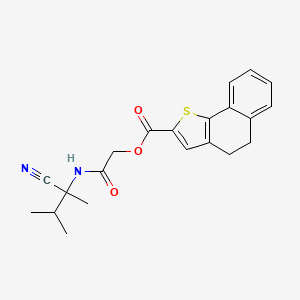 [2-[(2-Cyano-3-methylbutan-2-yl)amino]-2-oxoethyl] 4,5-dihydrobenzo[g][1]benzothiole-2-carboxylate