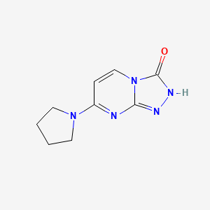 7-(pyrrolidin-1-yl)[1,2,4]triazolo[4,3-a]pyrimidin-3(2H)-one