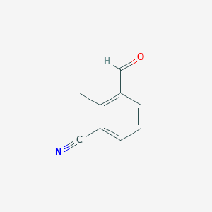 molecular formula C9H7NO B2713456 3-Formyl-2-methylbenzonitrile CAS No. 27613-34-9