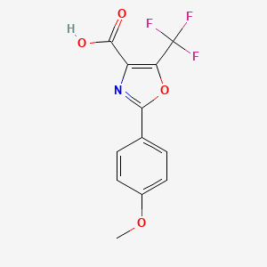 2-(4-Methoxyphenyl)-5-(trifluoromethyl)-1,3-oxazole-4-carboxylic acid