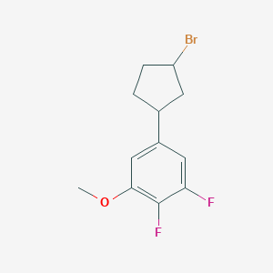 5-(3-Bromocyclopentyl)-1,2-difluoro-3-methoxybenzene