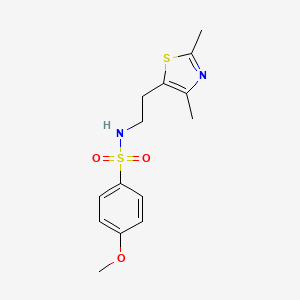 N-[2-(2,4-dimethyl-1,3-thiazol-5-yl)ethyl]-4-methoxybenzenesulfonamide