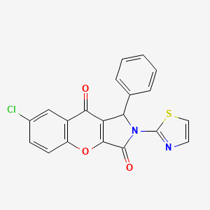 7-Chloro-1-phenyl-2-(thiazol-2-yl)-1,2-dihydrochromeno[2,3-c]pyrrole-3,9-dione