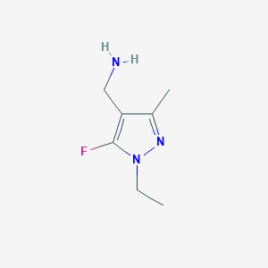 1-(1-ethyl-5-fluoro-3-methyl-1H-pyrazol-4-yl)methanamine