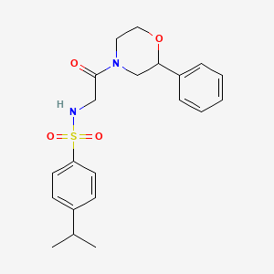 4-isopropyl-N-(2-oxo-2-(2-phenylmorpholino)ethyl)benzenesulfonamide