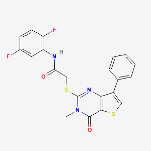 N-(2,5-difluorophenyl)-2-[(3-methyl-4-oxo-7-phenyl-3,4-dihydrothieno[3,2-d]pyrimidin-2-yl)sulfanyl]acetamide