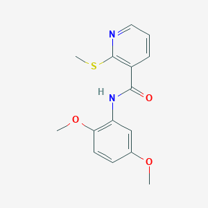 molecular formula C15H16N2O3S B2713473 N-(2,5-dimethoxyphenyl)-2-(methylsulfanyl)pyridine-3-carboxamide CAS No. 899178-31-5