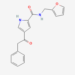 N-(2-furylmethyl)-4-(2-phenylacetyl)-1H-pyrrole-2-carboxamide
