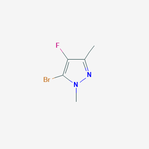 molecular formula C5H6BrFN2 B2713486 5-Bromo-4-fluoro-1,3-dimethyl-1H-pyrazole CAS No. 1909313-35-4
