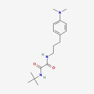 molecular formula C17H27N3O2 B2713488 N1-(tert-butyl)-N2-(3-(4-(dimethylamino)phenyl)propyl)oxalamide CAS No. 954242-41-2