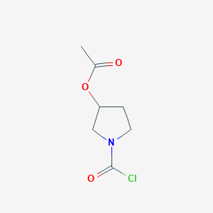 1-(Carboxy)pyrrolidin-3-yl acetate