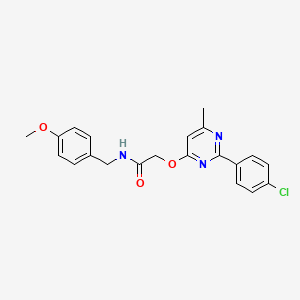 molecular formula C21H20ClN3O3 B2713496 N-(2-chloro-4-fluorophenyl)-2-[1-(3,4-dimethylbenzyl)-1H-pyrrol-2-yl]-2-oxoacetamide CAS No. 1251672-48-6