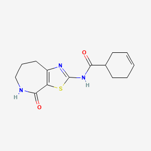 N-(4-oxo-5,6,7,8-tetrahydro-4H-thiazolo[5,4-c]azepin-2-yl)cyclohex-3-enecarboxamide