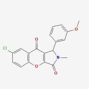 7-Chloro-1-(3-methoxyphenyl)-2-methyl-1,2-dihydrochromeno[2,3-c]pyrrole-3,9-dione