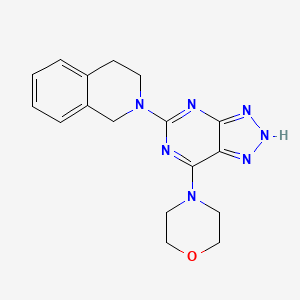 4-(5-(3,4-dihydroisoquinolin-2(1H)-yl)-3H-[1,2,3]triazolo[4,5-d]pyrimidin-7-yl)morpholine
