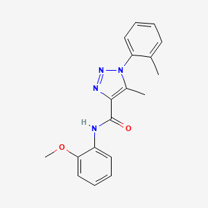 N-(2-methoxyphenyl)-5-methyl-1-(2-methylphenyl)triazole-4-carboxamide