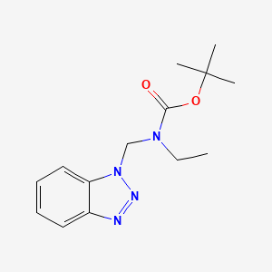 tert-Butyl N-(1H-1,2,3-benzotriazol-1-ylmethyl)-N-ethylcarbamate