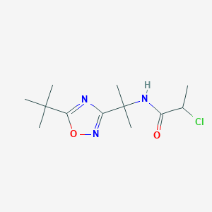 N-[2-(5-Tert-butyl-1,2,4-oxadiazol-3-yl)propan-2-yl]-2-chloropropanamide