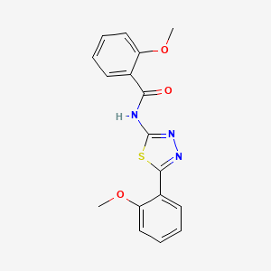 2-Methoxy-N-(5-(2-methoxyphenyl)-1,3,4-thiadiazol-2-yl)benzamide
