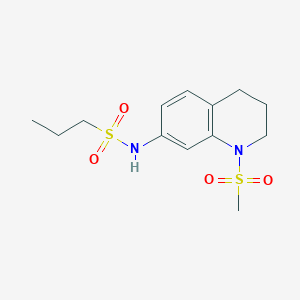 N-(1-methylsulfonyl-3,4-dihydro-2H-quinolin-7-yl)propane-1-sulfonamide