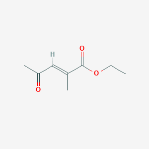 Ethyl (2E)-2-methyl-4-oxopent-2-enoate