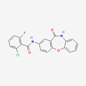 2-chloro-6-fluoro-N-(11-oxo-10,11-dihydrodibenzo[b,f][1,4]oxazepin-2-yl)benzamide