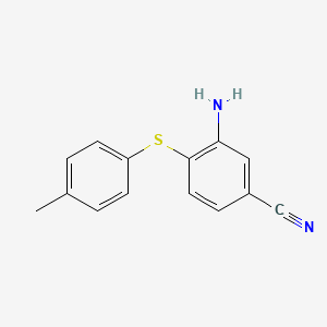 3-Amino-4-(p-tolylthio)benzonitrile